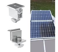 BEAZOOM Abrazadera de techo de aleación de aluminio para panel solar, soporte de montaje ajustable, 30-50 mm, módulos fotovoltaicos instalados