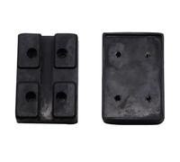 BEAZOOM Adaptador de almohadilla de goma para elevación de coche para 2 | Block Shields - Rieles de chasis para evitar que se aprieten, accesorio universal de reparación de automóviles, color negro