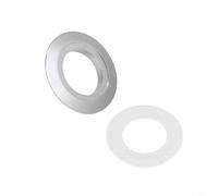 BEAZOOM Adaptador de botón de descarga dual de 38 mm a 48 mm 58 mm para parche de conversión de tanque dorado (plata)