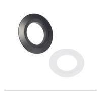 BEAZOOM Adaptador de botón de descarga dual de 38 mm a 48 mm 58 mm para parche de conversión de tanque dorado (negro)