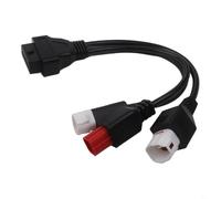 BEAZOOM Adaptador de cable de extensión OBD2 compatible macho a hembra 3pin 4pin 6pin a 16pin diagnóstico automotriz