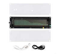 BEAZOOM AK2515 VFD - Medidor de nivel de sonido, audio para analizador de espectro con entrada AUX MIC de 3,5 mm, música para partitura y módulo de visualización de reloj