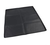 BEAZOOM Alfombrilla de silicona a prueba de fugas con borde elevado para uso como alfombrilla de inodoro portátil o accesorio para silla de inodoro (60 x 60 cm, negro)