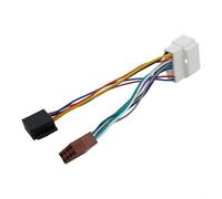 BEAZOOM Arnés de cableado del coche del ISO a 16 Pin para Honda 1999-2008, cable adaptador de radio hembra a macho, interfaz de audio de instalación rápida negro blanco