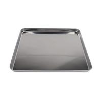 BEAZOOM Bandeja cuadrada de acero inoxidable para horno resistente con buena conducción del calor para hacer galletas