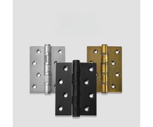 BEAZOOM Bisagra abierta plana de acero inoxidable de 4 pulgadas, diseño grueso con rodamientos de bolas, movimiento silencioso, puertas interiores de madera, paquete de 2