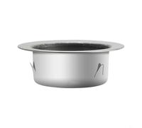 BEAZOOM Brida de pared de acero inoxidable 304 de alta temperatura para ventiladores extractores, bajo nivel de ruido para conector de tubo redondo para sistemas de ventilación de jardín y hogar (75