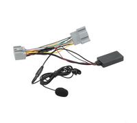 BEAZOOM Cable adaptador de interfaz AUX con micrófono para Volvo S60, S80, V50, V70, XC70, XC90, C30, C70, 5-12 V, kit de conector de audio de repuesto directo para coche