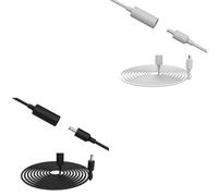 BEAZOOM Cable de extensión de 10 pies para y Dot de 3ª/4ª/5ª generación, cable de alimentación seguro de 5 mm de profundidad, color blanco