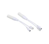 BEAZOOM Cable divisor PoE pasivo de 12 V para cámara IP y dispositivos de red, inyector adaptador de corriente Ethernet impermeable, 170 mm de longitud, 2 pares