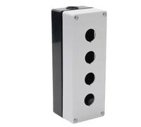 BEAZOOM Caja de interruptores de botón de 22 mm, plástico ABS, IP65, impermeable, con sellado para anillo, tope industrial, 1 agujero