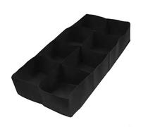 BEAZOOM Cama de jardín elevada de tela para exteriores con diseño de rejilla de 8 pulgadas y material transpirable para cultivar papas, verduras, flores, hierbas en balcón y patio para negro (120 x 60