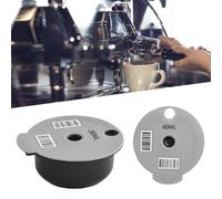 BEAZOOM Cápsula de café reutilizable para máquinas Tassimo, incluye tapas de 60 ml y 180 ml, cuchara y cepillo de limpieza para PP