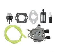 BEAZOOM Carburador MS194 MS194T MS194TC MS194TCE motor, 1137-120-0621, metal para mezclador de combustible con juntas, cabezal de bombilla de línea de filtro, plateado