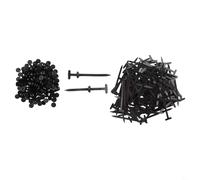 BEAZOOM Cierre automático para bridas de nailon negro, 9 x 2 x 05 cm, cierre de cremallera, mantenimiento y gestión de cables, paquete de 150 unidades