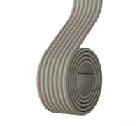 BEAZOOM Cinta de sellado de espuma de celda cerrada de 5 mm de grosor x 20 mm de ancho, autoadhesivo para puertas (2 rollos) (gris)