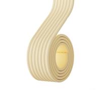 BEAZOOM Cinta de sellado de espuma de celda cerrada de 5 mm de grosor x 20 mm de ancho, autoadhesivo para puertas (2 rollos) (beige)