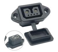BEAZOOM Conector macho de alimentación CA CC de 2+0, 2+4 pines, 24 V, 6 A, EV, sistema de almacenamiento de energía, cable de carga