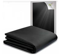 BEAZOOM Cortinas opacas magnéticas sin taladro, pantalla portátil 420D para ventana, dormitorio, guardería, caravana, personalizable, 147 x 300 cm, color negro