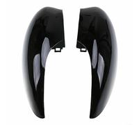 BEAZOOM Cubierta de espejo delantero izquierdo y derecho negro brillante para Ford Fiesta MK7 2008 a 2017 con lámpara de señal en 2012-2017 Van ABS Build