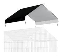 BEAZOOM Cubierta de sombra de pollo de 57 x 43 pulgadas, tela Oxford resistente al viento, protector solar con cordones para patio de aves de corral
