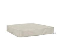 BEAZOOM Cubierta para arenero de jardín al aire libre, tela beige 190T, protector contra el polvo, 150 x 150 cm
