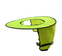 BEAZOOM Cubierta para el cuello de casco duro para exteriores, cubierta de parasol con tira reflectante para construcción y trabajo al aire libre (amarillo fluorescente)