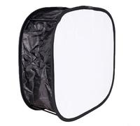 BEAZOOM Difusor de caja suave portátil de 23 cm para panel LED Yongnuo YN600L YN300, modificador de luz plegable con bolsa de transporte para fotografía de estudio (negro)