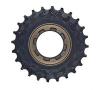 BEAZOOM Engranaje de piñón de rueda libre para bicicleta, 3 velocidades, 18-21-24T, casete de acero para buje con patrón de rosca británica, forjado en frío para mecanizado CNC para un agarre fuerte y