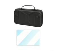 BEAZOOM Estuche de almacenamiento portátil para MSI Claw 8 EX AI+, bolsa de viaje EVA a prueba de golpes con bolsillo de malla y soporte de pantalla de vidrio (negro)