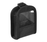 BEAZOOM Estuche transmisor inalámbrico de nailon con pantalla transparente, bolsa de almacenamiento portátil para guitarra y bajo, antena sin obstáculos, color negro, 7,5 x 2,5 x 8,6 cm
