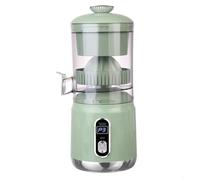 BEAZOOM Exprimidor eléctrico de cítricos con pantalla LCD, funcionamiento con un solo toque, alto rendimiento del 95%, fácil de limpiar, para limones, limas, naranjas, verde y blanco (verde)