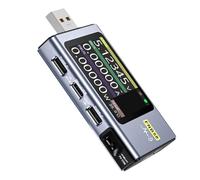 BEAZOOM FNB58 - Amperímetro con voltímetro USB, 0-28 V 0-7 A, detector multifunción de carga rápida con cálculo de capacidad y soporte de protocolo