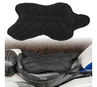 BEAZOOM Funda de cojín de malla 3D antideslizante para asiento de motocicleta, almohadilla transpirable, diseño de cámara de aire anticalor, para patinete, comodidad color negro