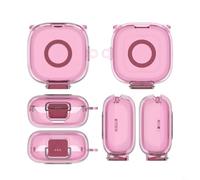 BEAZOOM Funda de silicona antideslizante para Anker para Soundcore P31i, funda protectora delgada con soporte, carcasa de auriculares resistente a los arañazos (rosa)