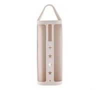 BEAZOOM Funda protectora de silicona para Sonos Roam 2, antiarañazos para funda blanda con dimensiones exactas, altavoz portátil Shield, color negro (blanco roto)