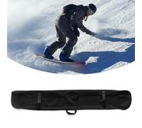 BEAZOOM Funda protectora suave de neopreno para snowboard con asa, para esquí, snowboard, esquís, forro de transporte de 140 x 25 cm, color negro
