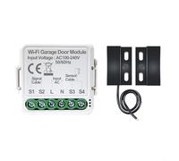 BEAZOOM Garaje WiFi para controlador de apertura de puerta, para interruptor de modo dual para aplicación Tuya/Life, control de voz para/para Google, cable de 5 m, color blanco