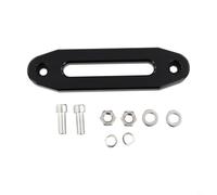 BEAZOOM Guía de cuerda de cabrestante de aluminio negro, ranura de guía para recuperación todoterreno, evita enredos y abrasión, fácil de instalar, 16 x 3 x 3 cm