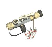 BEAZOOM Herramienta de extracción de núcleo de válvula para R32 R410A con extractor de válvula dual magnético de vidrio de visión Unidades de CA Aleación de cobre (B)