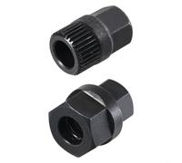 BEAZOOM Juego de llaves hexagonales métricas de 1/2 unidad cuadrada, aleación Cr-V de alta resistencia de 63 mm de longitud con ranura de retención para y uso (33+hexagonal)
