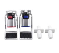 BEAZOOM Juego de piezas de repuesto para grifo dispensador de agua, interruptores rojos y azules para conectores de plástico para reparación de máquinas enfriadoras de agua