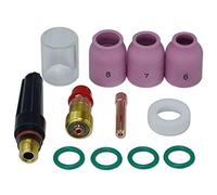 BEAZOOM Kit de 12 lentes de gas TIG para Stubby 17GL332 de 3/32 pulgadas con boquilla de alúmina #10 WP-17/18/26 DB SR