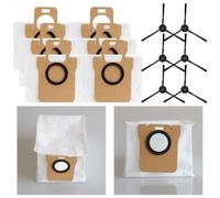 BEAZOOM Kit de accesorios de repuesto para aspiradora JONR P20 PRO, 6 bolsas de polvo y 6 cepillos laterales, diseño a presión para un fácil mantenimiento