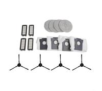 BEAZOOM Kit de accesorios para aspiradora Cecotec para Conga para X50 para X50 para X Treme Robot Aspiradora, filtro trapeador paño bolsa polvo cepillo lateral (A)