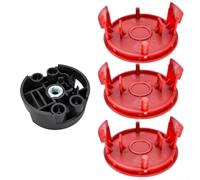 BEAZOOM Kit de accesorios para cortacésped compatible con Bosch AFS 23-37, cabezal de corte de repuesto con 3 tapas y 1 base, piezas de repuesto de plástico duradero para el mantenimiento de la