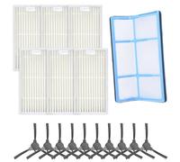 BEAZOOM Kit de cepillo lateral y filtro primario Erabros RS1 Robot para aspiradora, instala piezas de repuesto con nailon para filtro de microfibra de plástico, limpieza efectiva de esquinas (B)