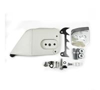 BEAZOOM Kit de cubierta de piñón de motosierra y estaca de parachoques con tensor de cadena ajustador 024 026 028 034 036 MS360, instalación completa de montaje