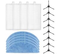 BEAZOOM Kit de filtro de repuesto, cepillo lateral y paño de fregona para robot aspirador Ecovacs Yeedi Y1 Pro, 2 filtros + 3 paños de fregona + 4 cepillos laterales