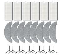 BEAZOOM Kit de filtro HEPA de repuesto para aspiradora ABIR K30, 4 filtros + 4 paños de fregona + 4 cepillos laterales